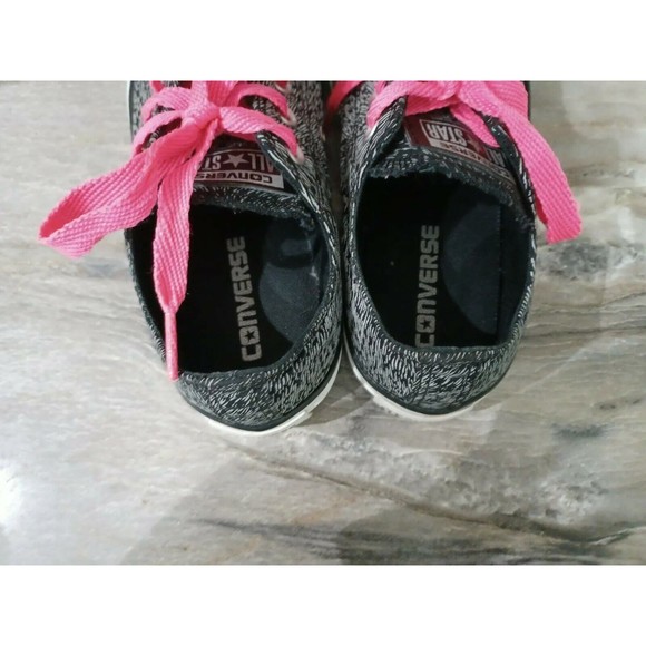 Converse Reflective Womens Sz 6 Chuck Taylor Zebra LaceUp Athletic Sneaker - Picture 6 of 8